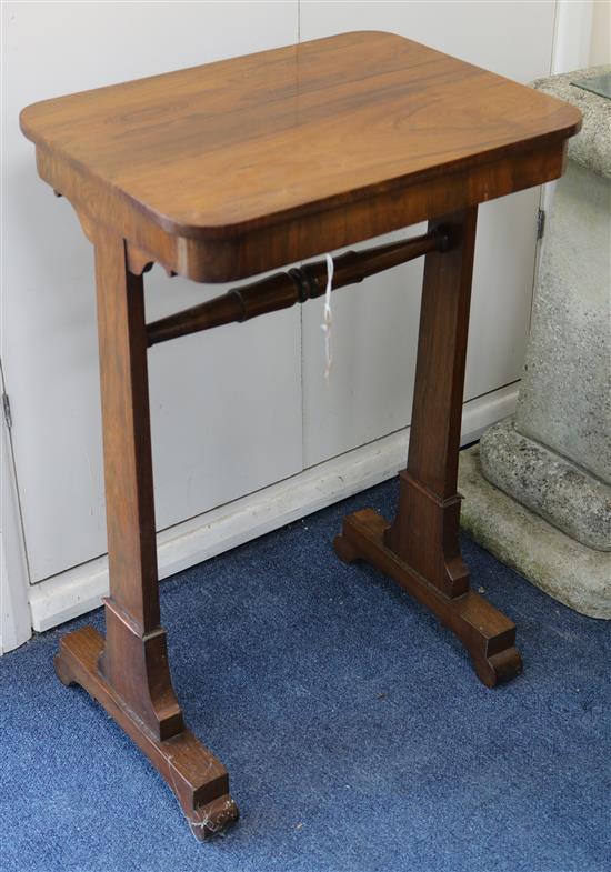 An early 19th century rosewood occasional table W.46cm